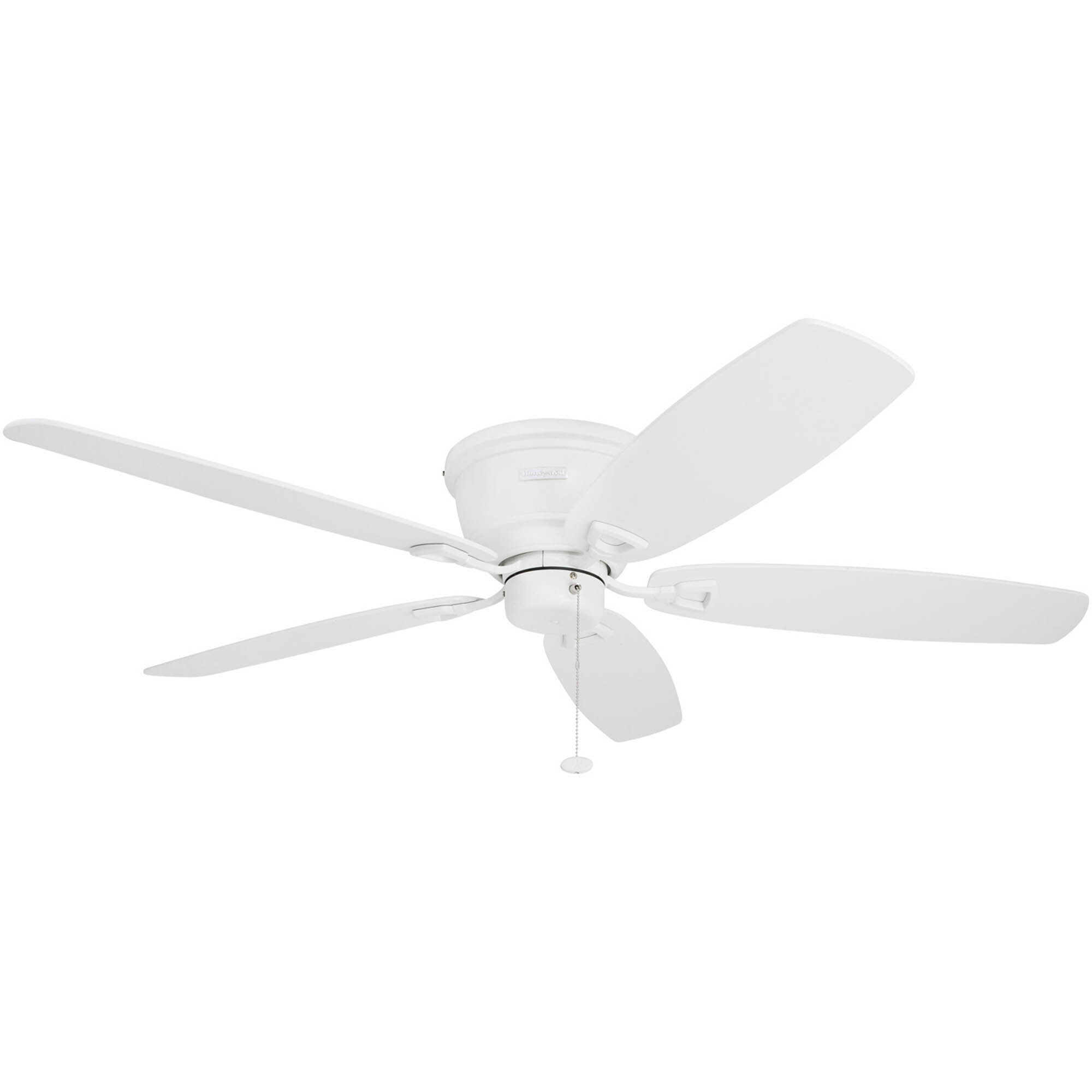 Prominence Home, 52in. Glen Alden Hugger Ceiling FanWhite, Fan Diameter 52 in, Fan Blade Span 50-54 Air Delivery 2972 cfm, Model# 50180